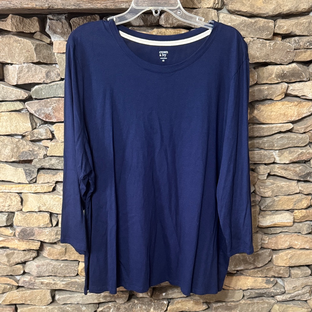 Crown  Ivy Navy Blue Womens Top
